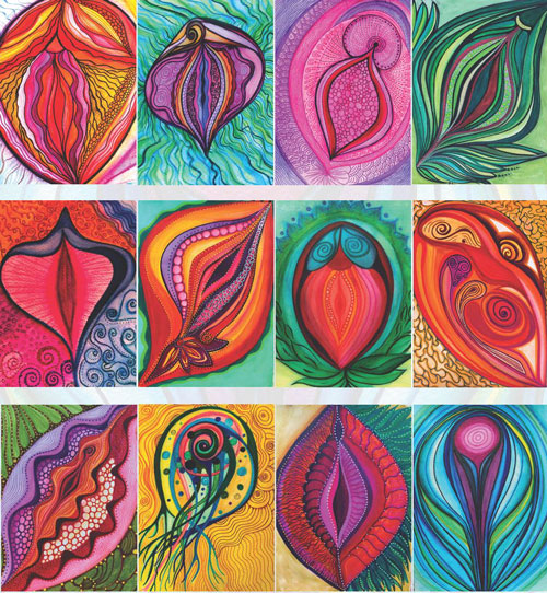 hier: Vulvina Postkarten